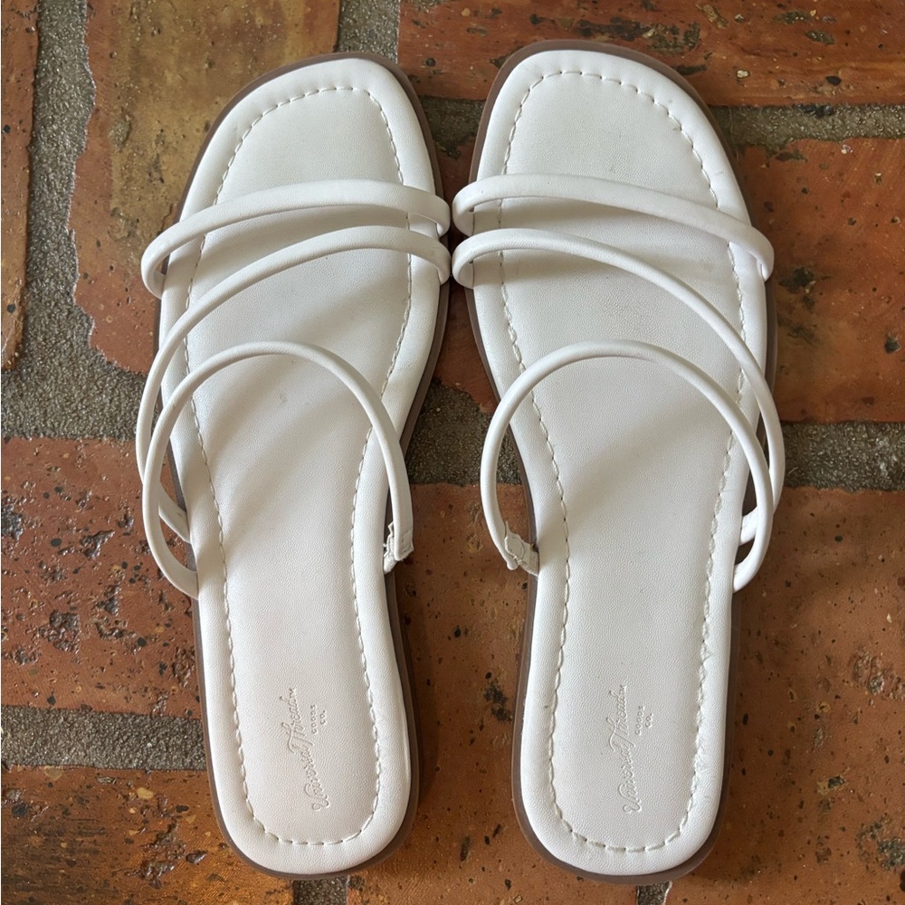 White Strappy Sandals
